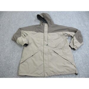 Cabela's Jacket Mens 2XL Tall Tan Brown Gore-Tex Hooded‎ Parka Outdoor Hunting